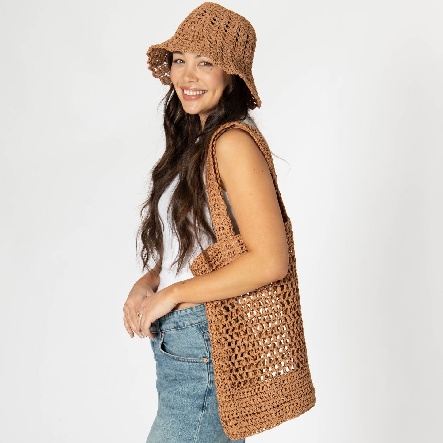 Ana - Open Crochet Tote