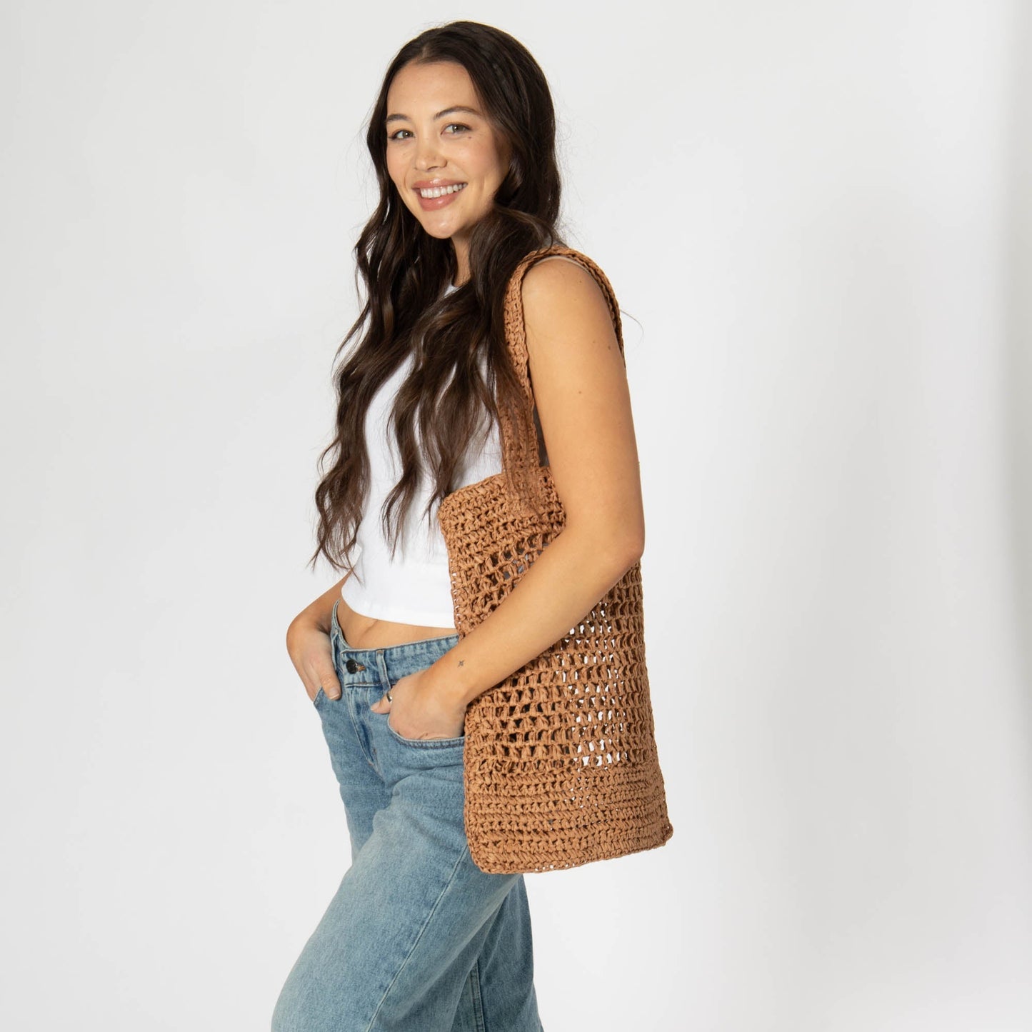 Ana - Open Crochet Tote