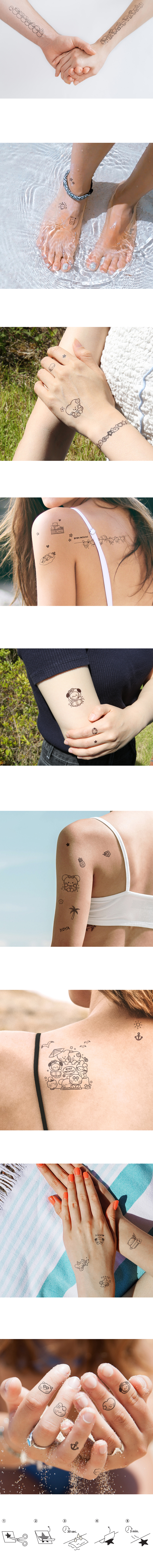 BT21 Minini Tatoo Sticker Summer Sky