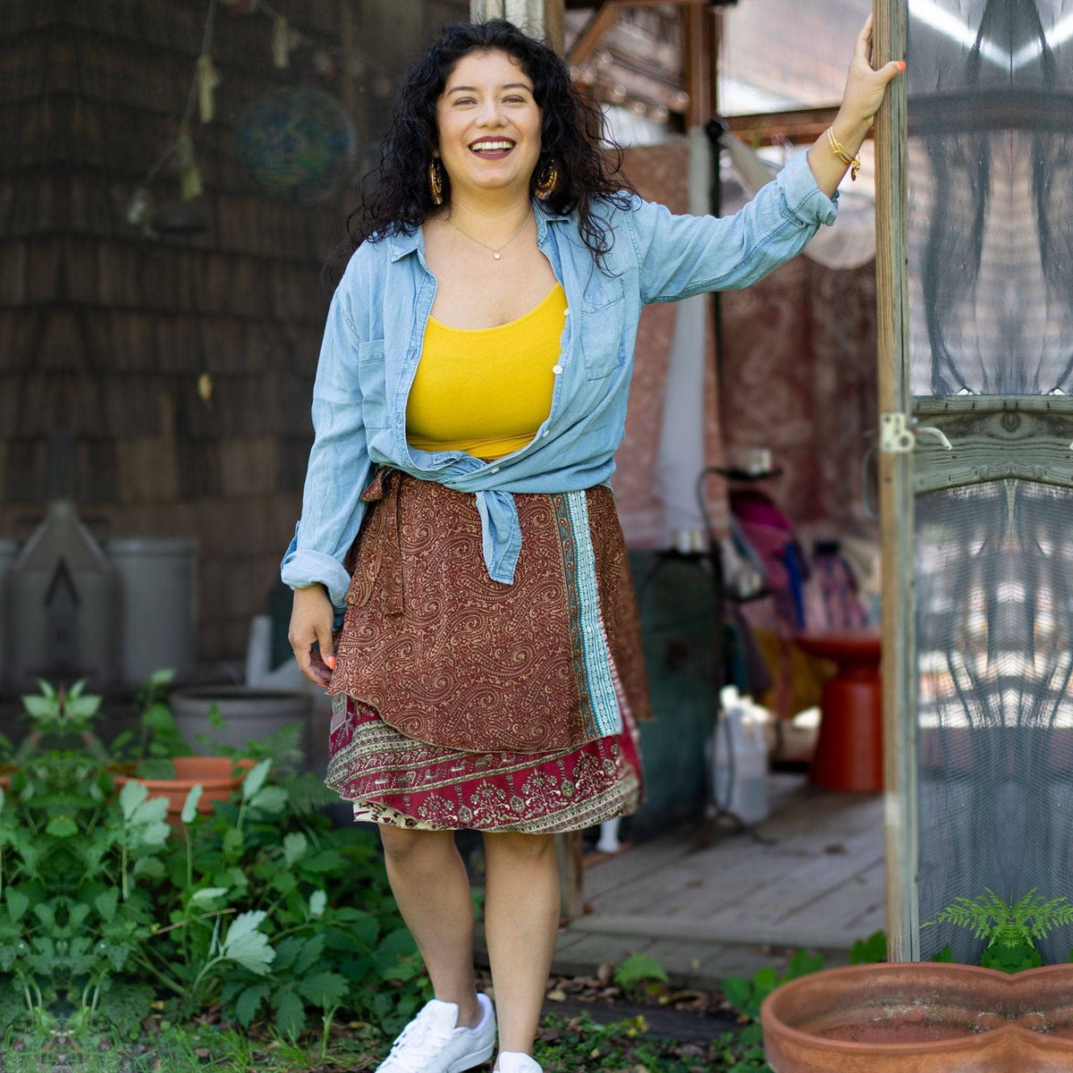 Fall Essentials – 2 Wrap Skirts & Accessories Bundle