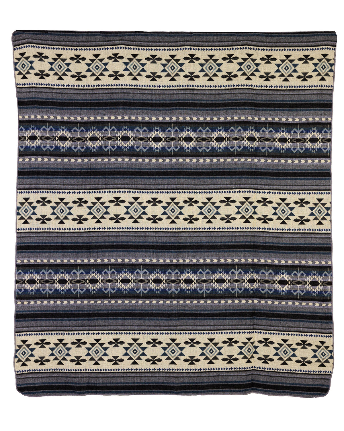 Yachana Collection - Geometric Blue Gray and Cream