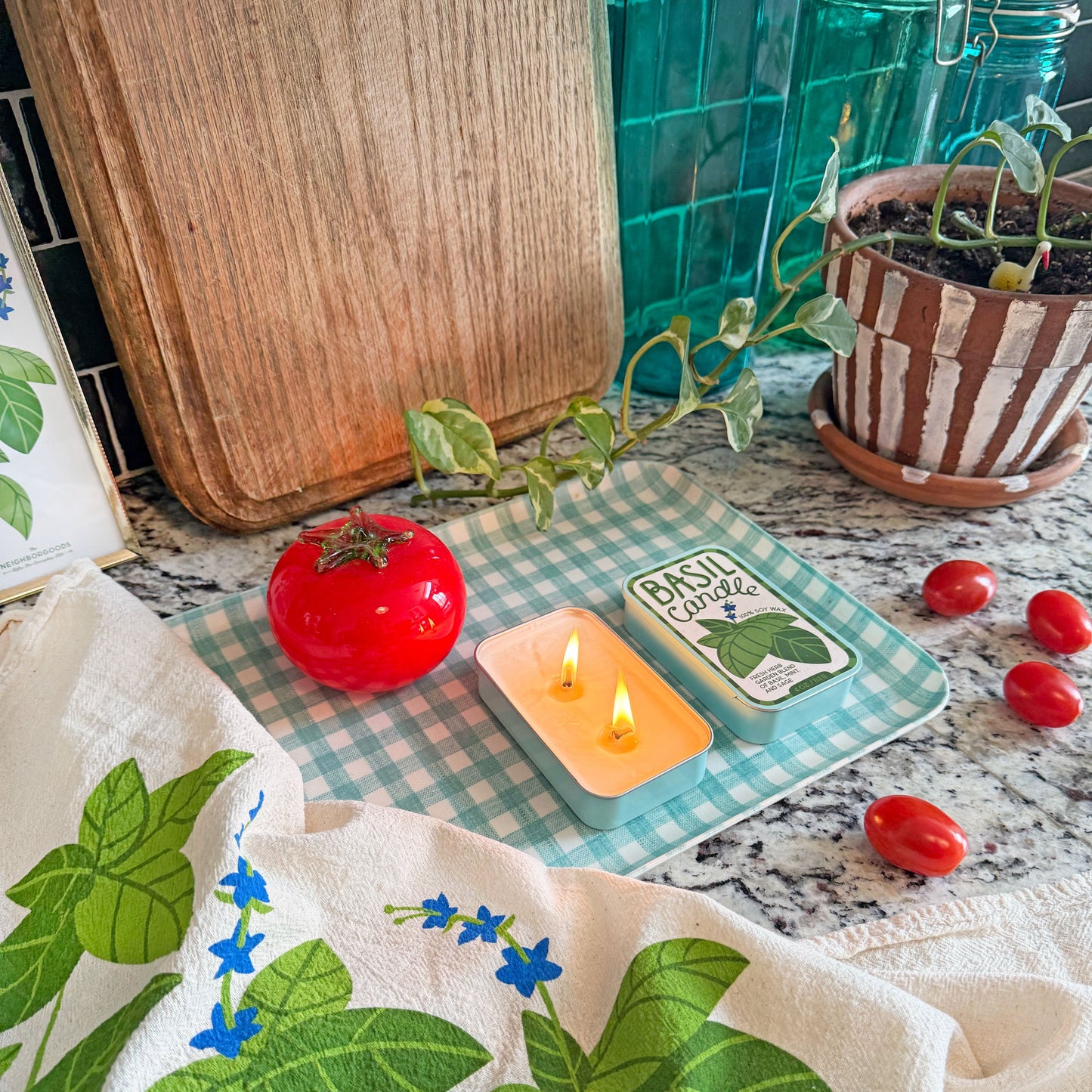 Tomato & Basil Candle Set of 2