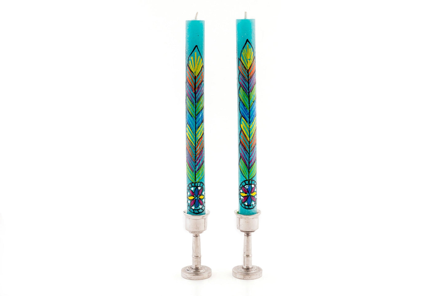 Hippie Painted Candles