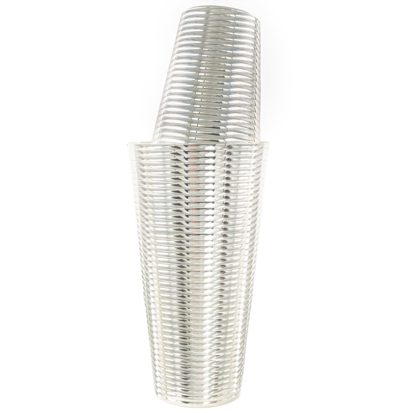 Fluted Silver 3-Piece Cocktail Shaker Set - Osadia Concept Store