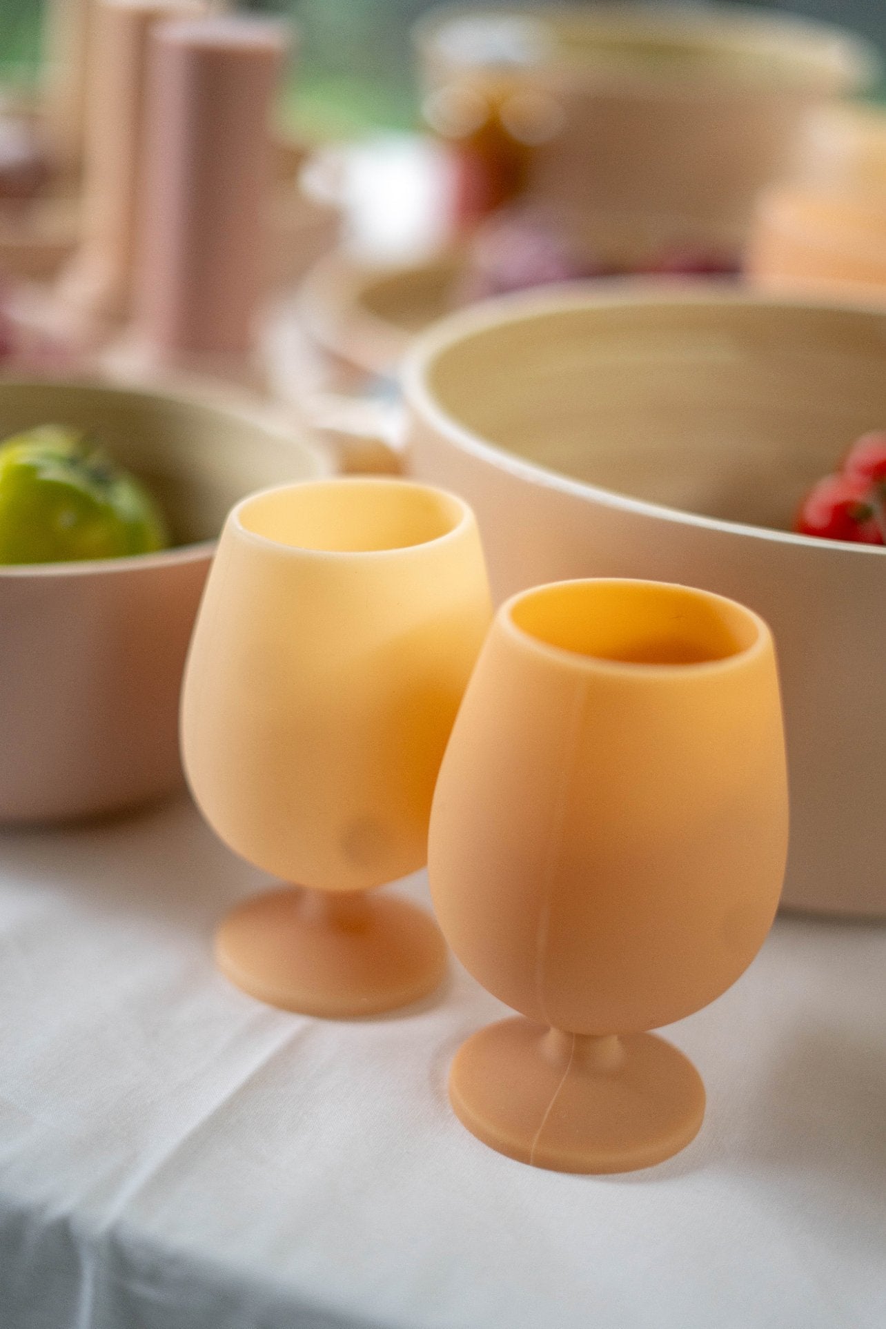 wheat + oat | stemm | silicone unbreakable wine glasses
