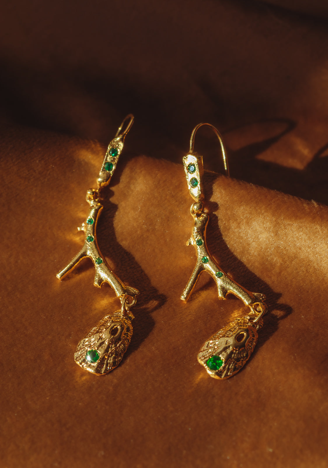 Outer Reef Emerald Earring Set