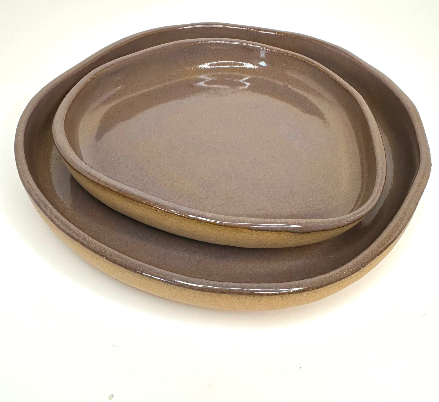 FRECKLE PLATES. Medium & Small (8.5 and 6 inches)