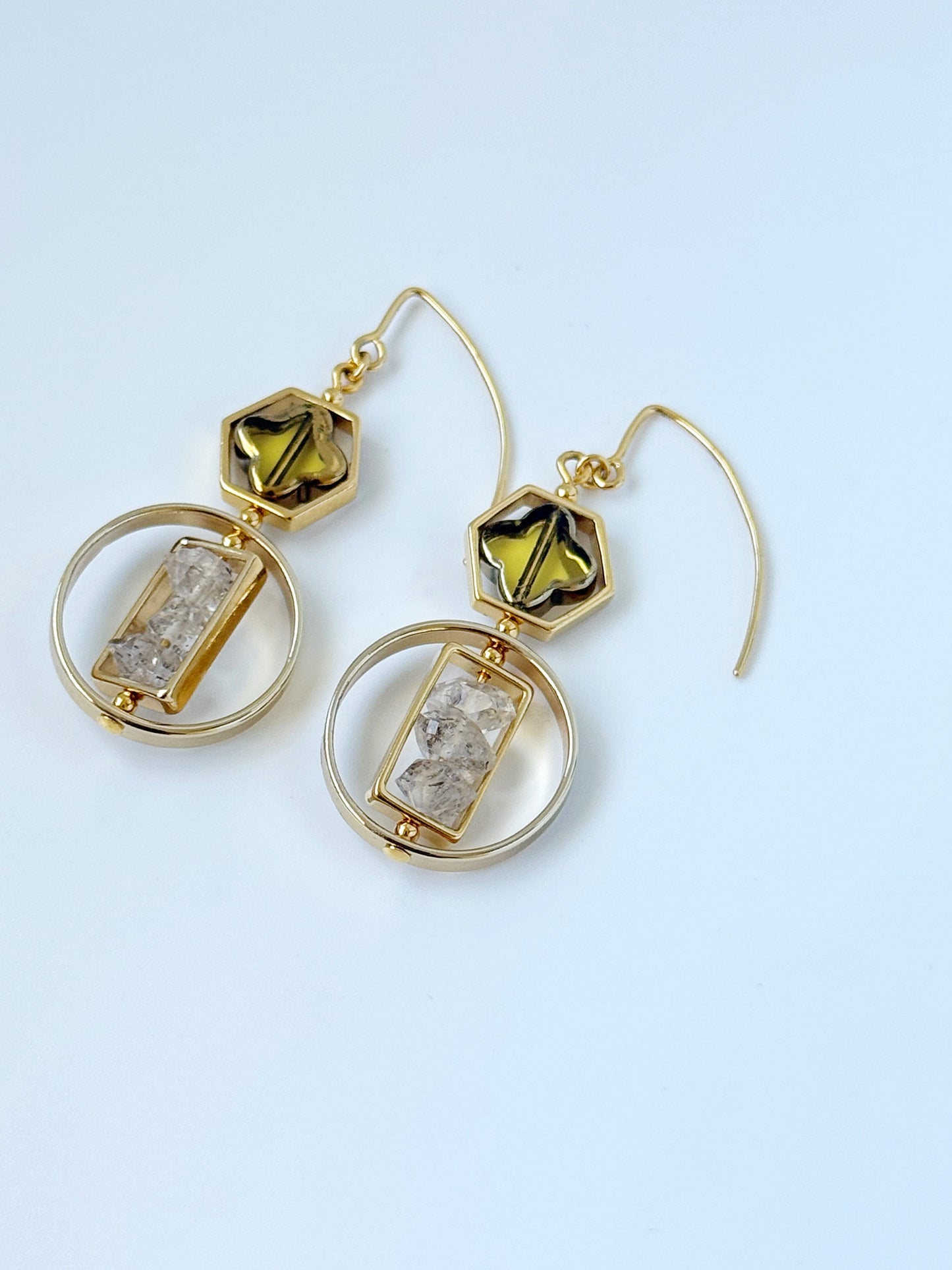 Art x Herkimer Crystals Earrings