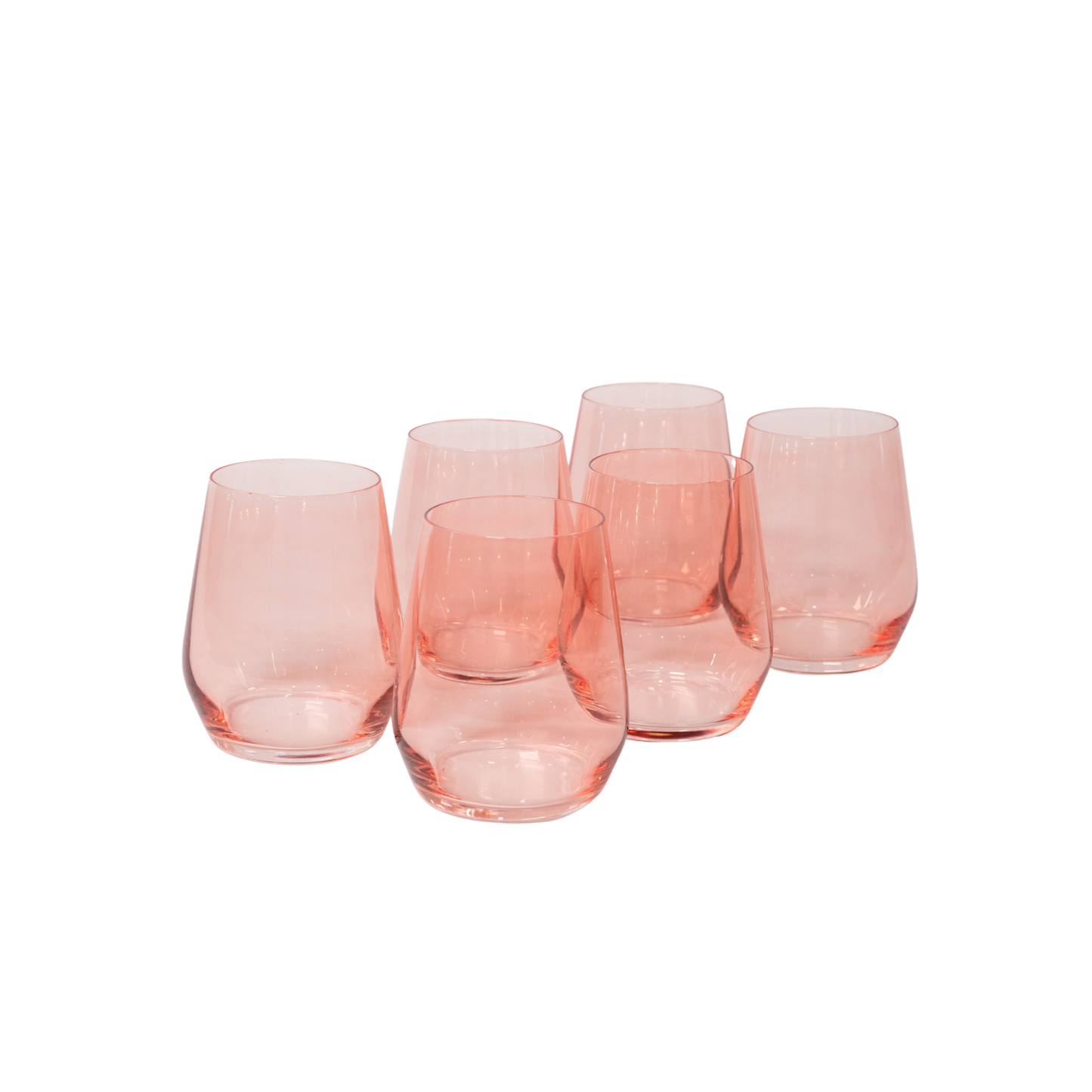 Tickle Me Pink - Colored Wine Glass