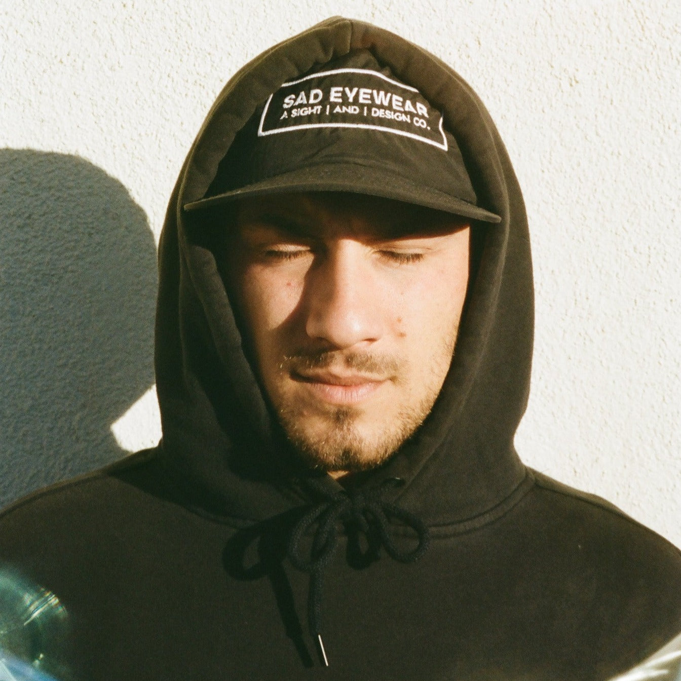 Embroidered Hat // Nylon Cap // Black