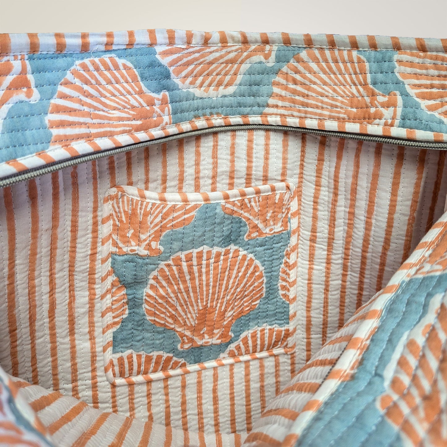 Peach Shells Tote Bag