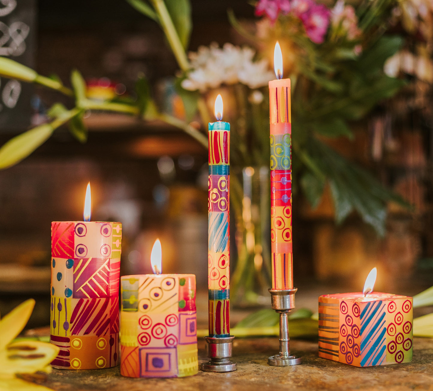 Carousel Painted Candles