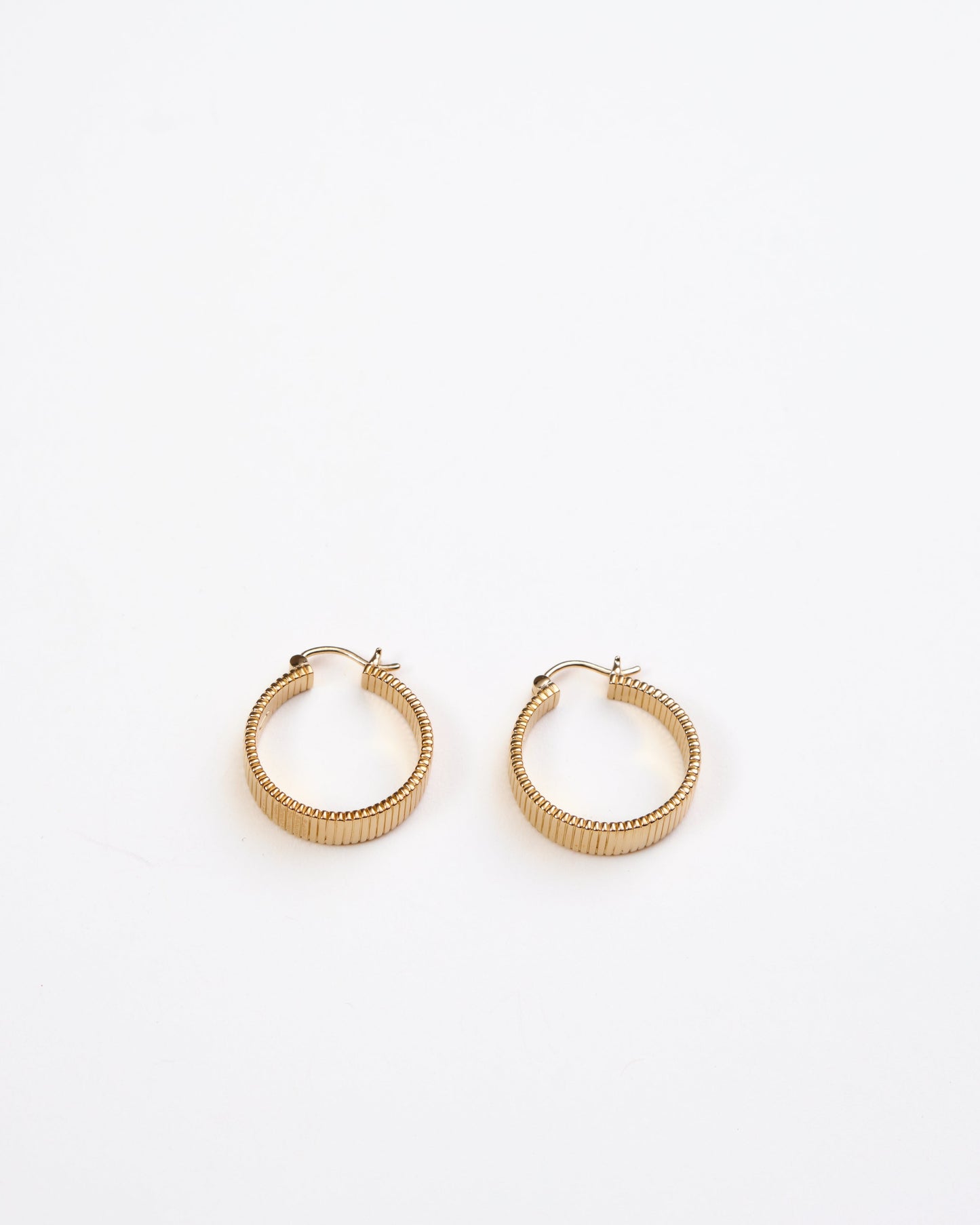 Willa Fluted Hoop Earrings