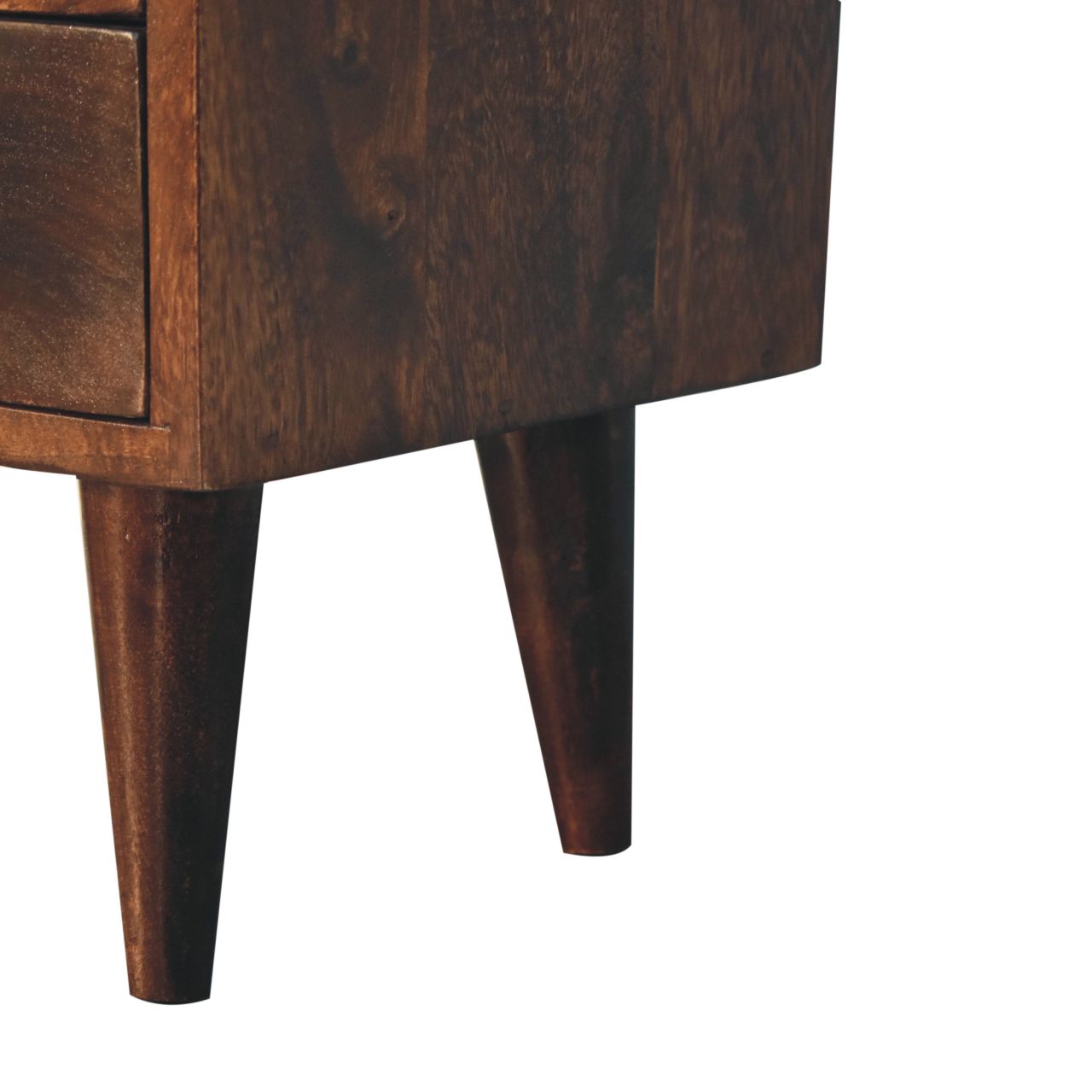 Solid Wood Mini Classic California Walnut Bedside Table