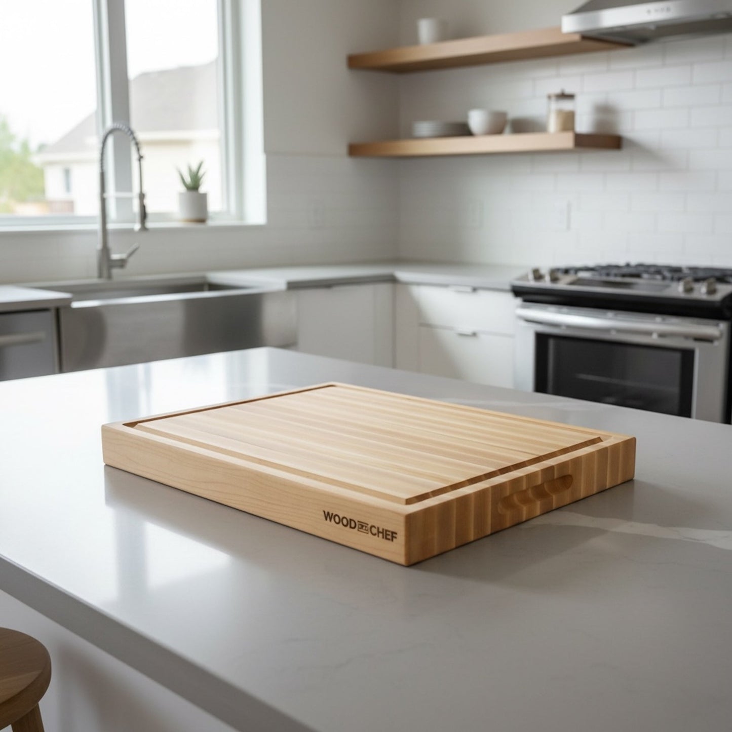 Classic Large Wood Reversible Cutting Board