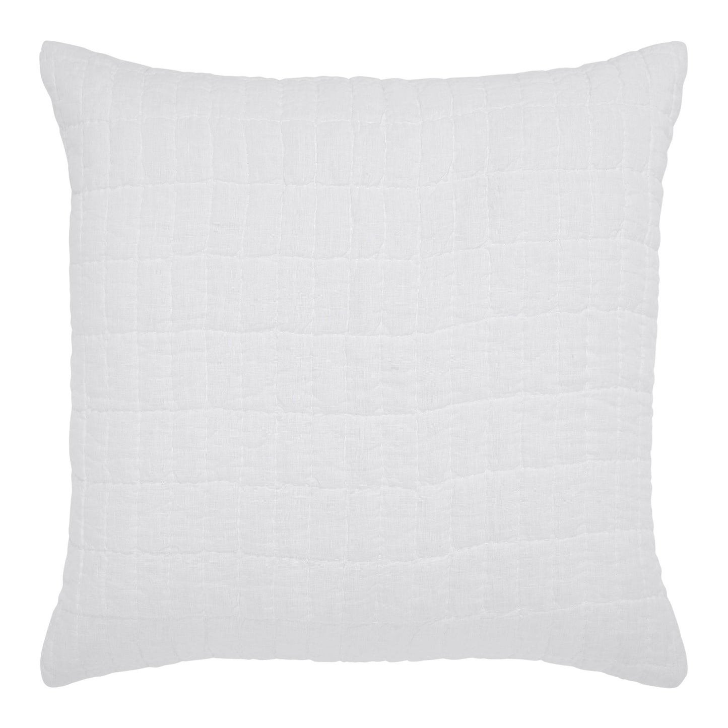 Logan Grid European Linen Quilt Sham