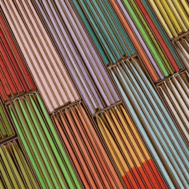 Thin Taper Candles - Rainbow