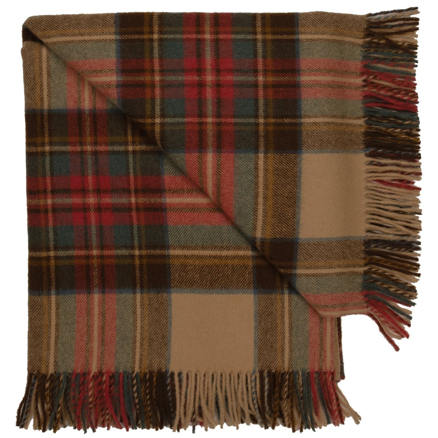 Prince of Scots Merino Wool Throw ~ Antique Dress Stewart ~