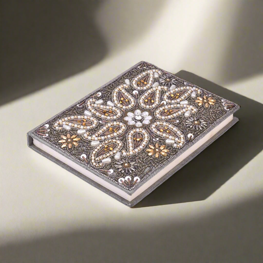 Exquisite Zari Hand-Embroidered Journal