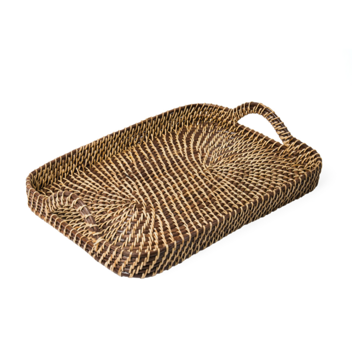 Brown & Natural Rectangle Tray