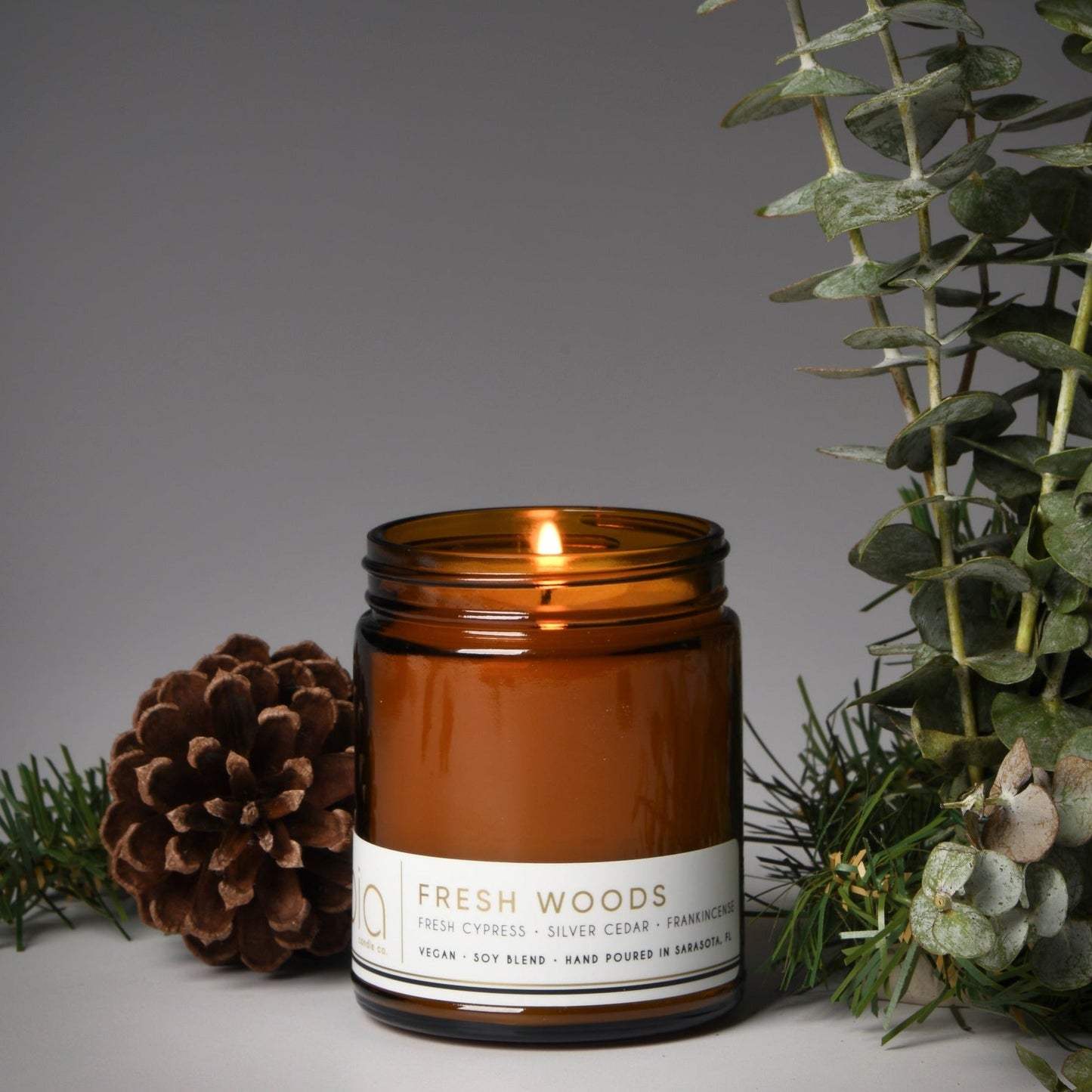 Fresh Woods Soy Blend Candle — Pine, Balsam & Cedar