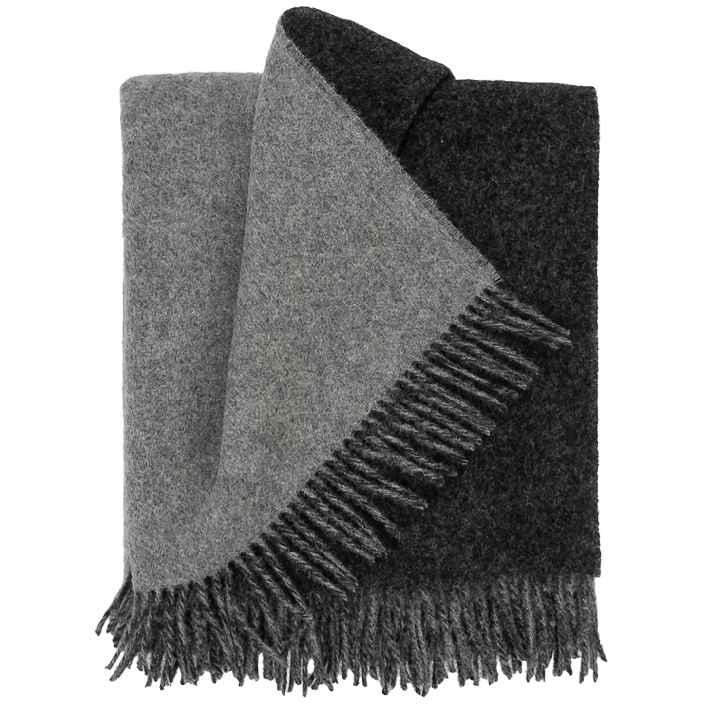 Highland Tweeds Reversible Double Cloth Throw (Silver/Grey)