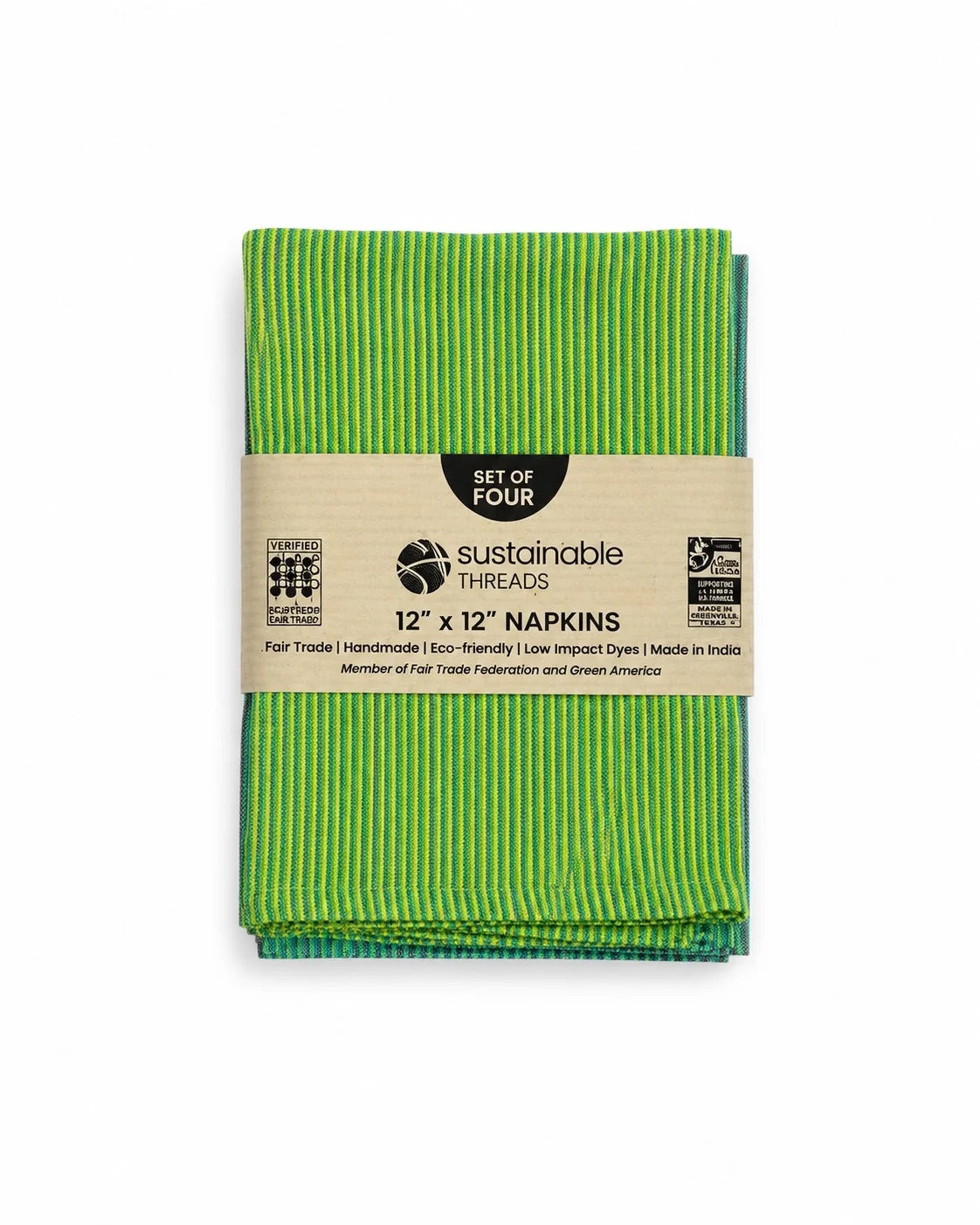 Handwoven Cotton Napkins, Set of 4