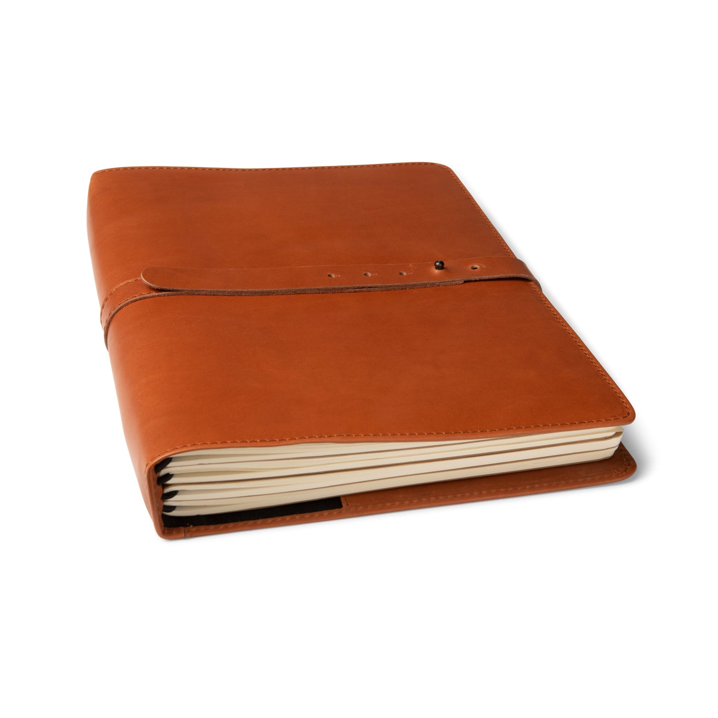 Theodore Leather Cognac Legacy Binder