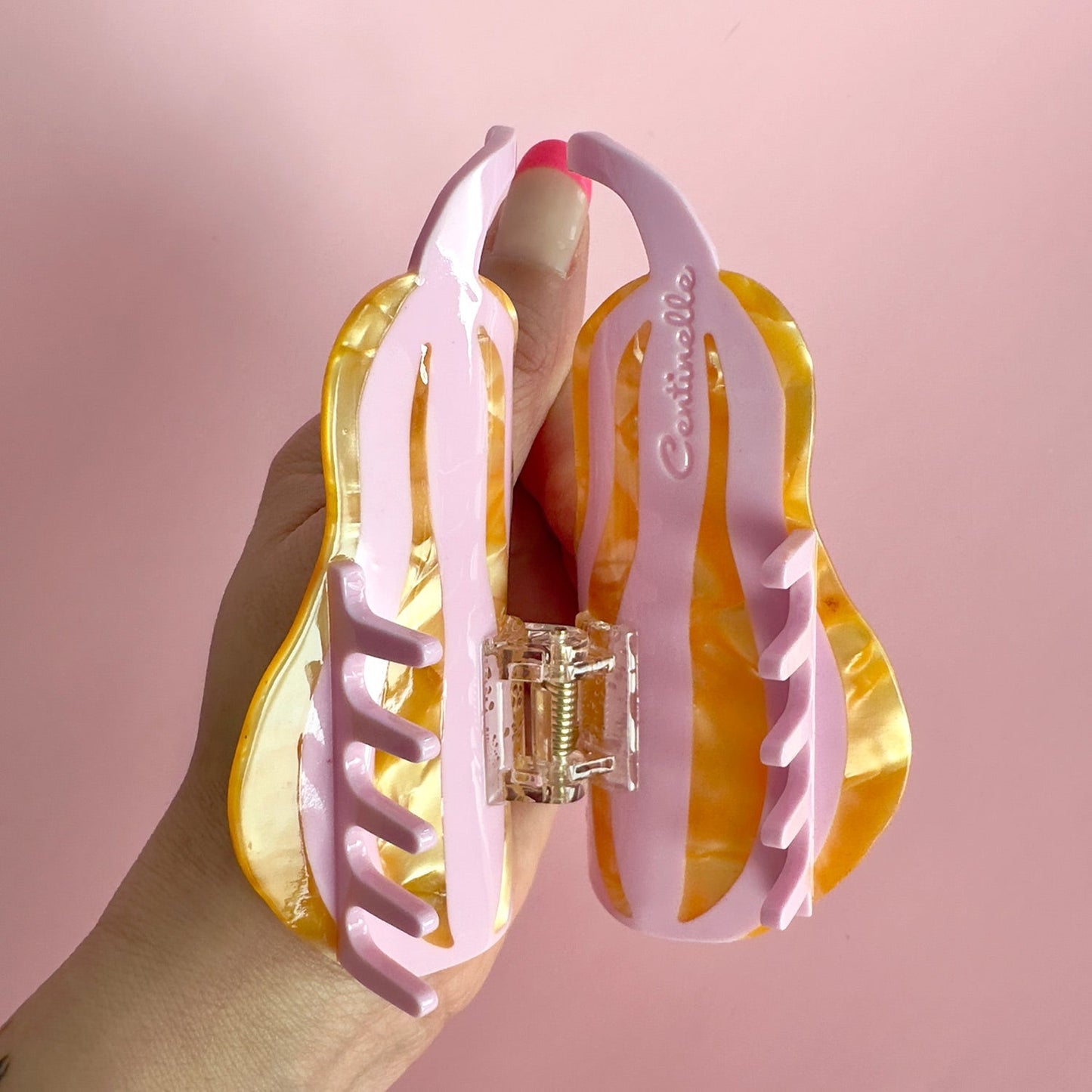 Pink Squash Hair Claw