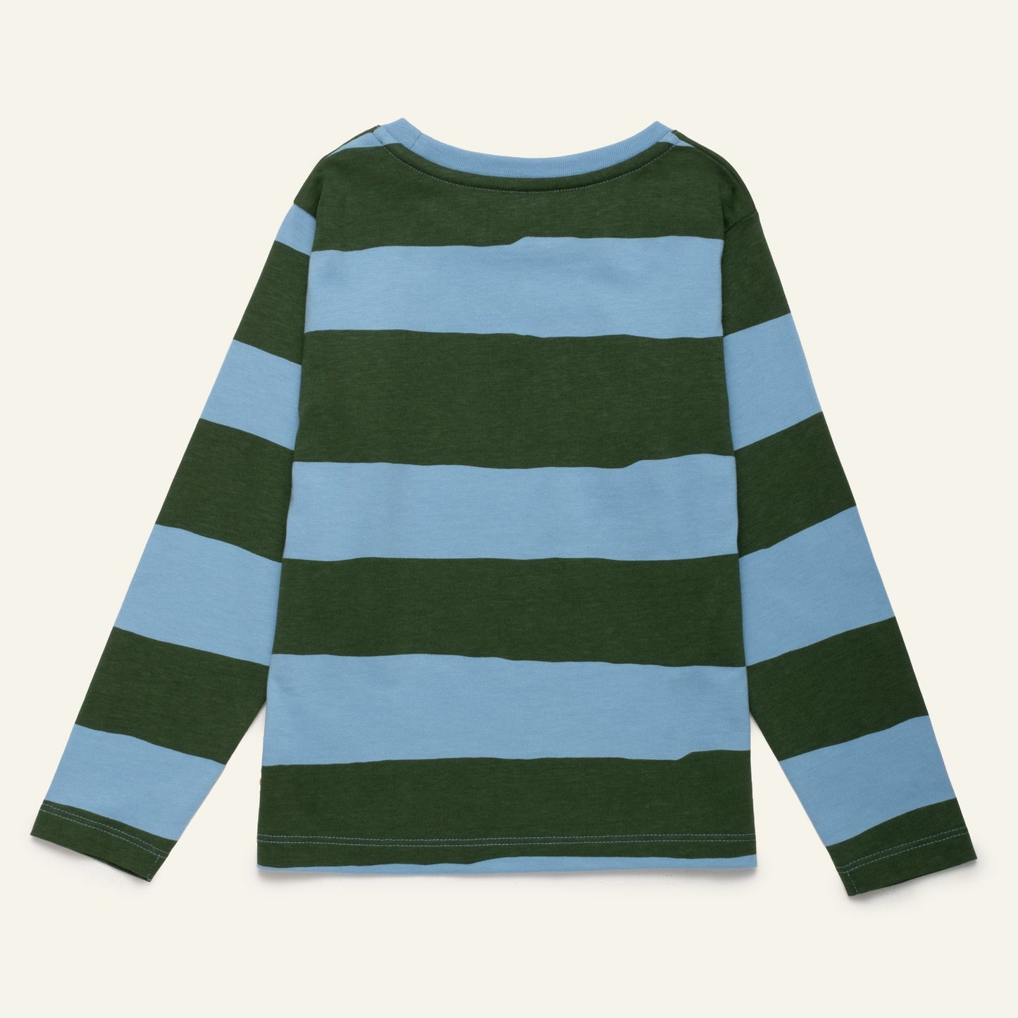 Blue & Green Rugby Stripe Long Sleeve T-Shirt