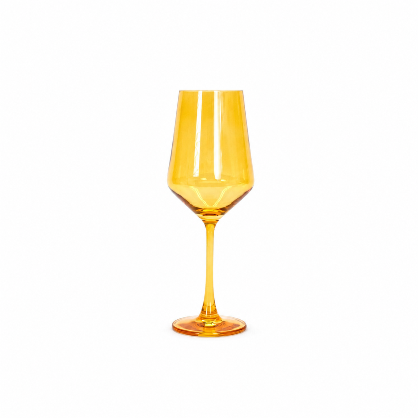 Sunshine Yellow - Colored Wine Glass