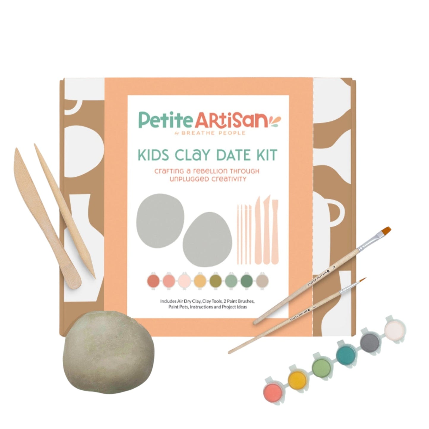 Petite Artisan Clay Date: Clay Kit for 2