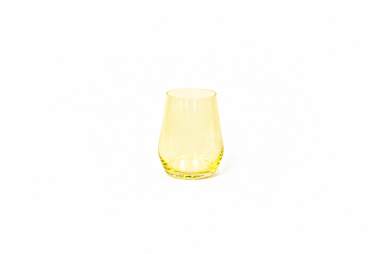 Lemon Drop - Colored Wine Glass