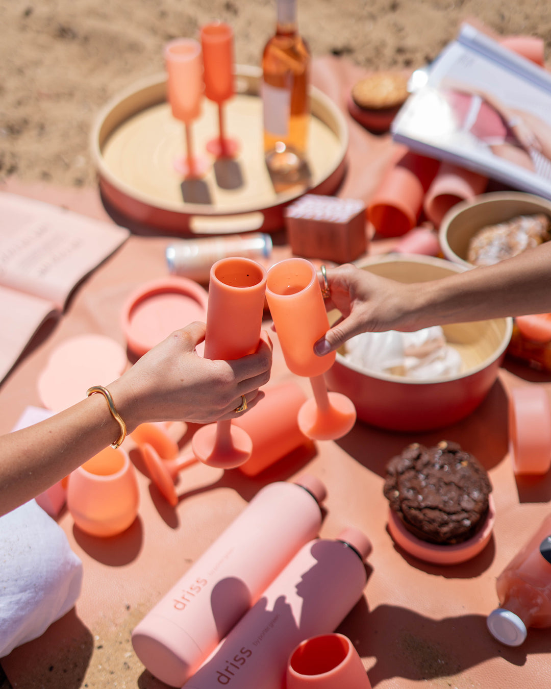 Terra + Peach | Seff | Unbreakable Champagne Flutes