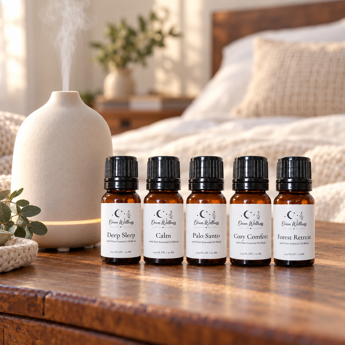 Evening Diffuser Blend Set | Five 10 mL Bottles
