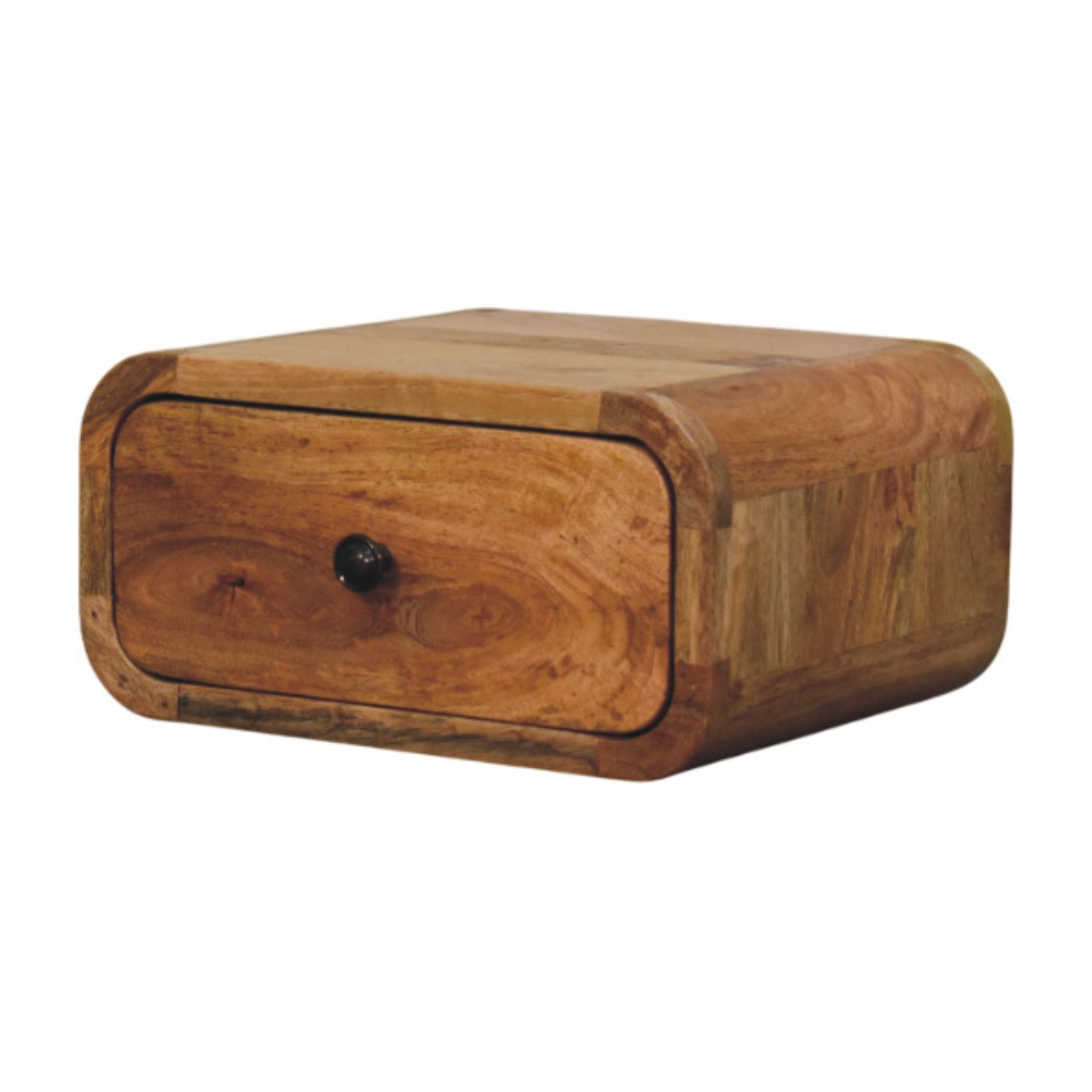 Avora Mini Wall-Mounted Oak-ish Nightstand