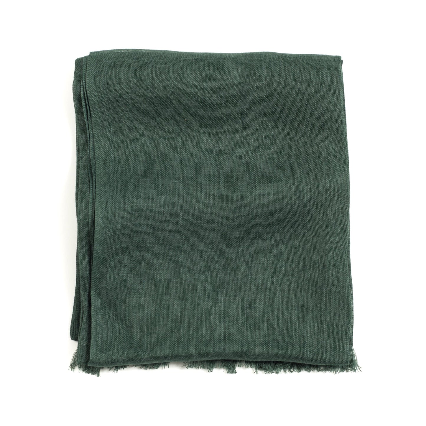 Resin Dark Brown  Hand Woven Soft Linen Silk Scarf