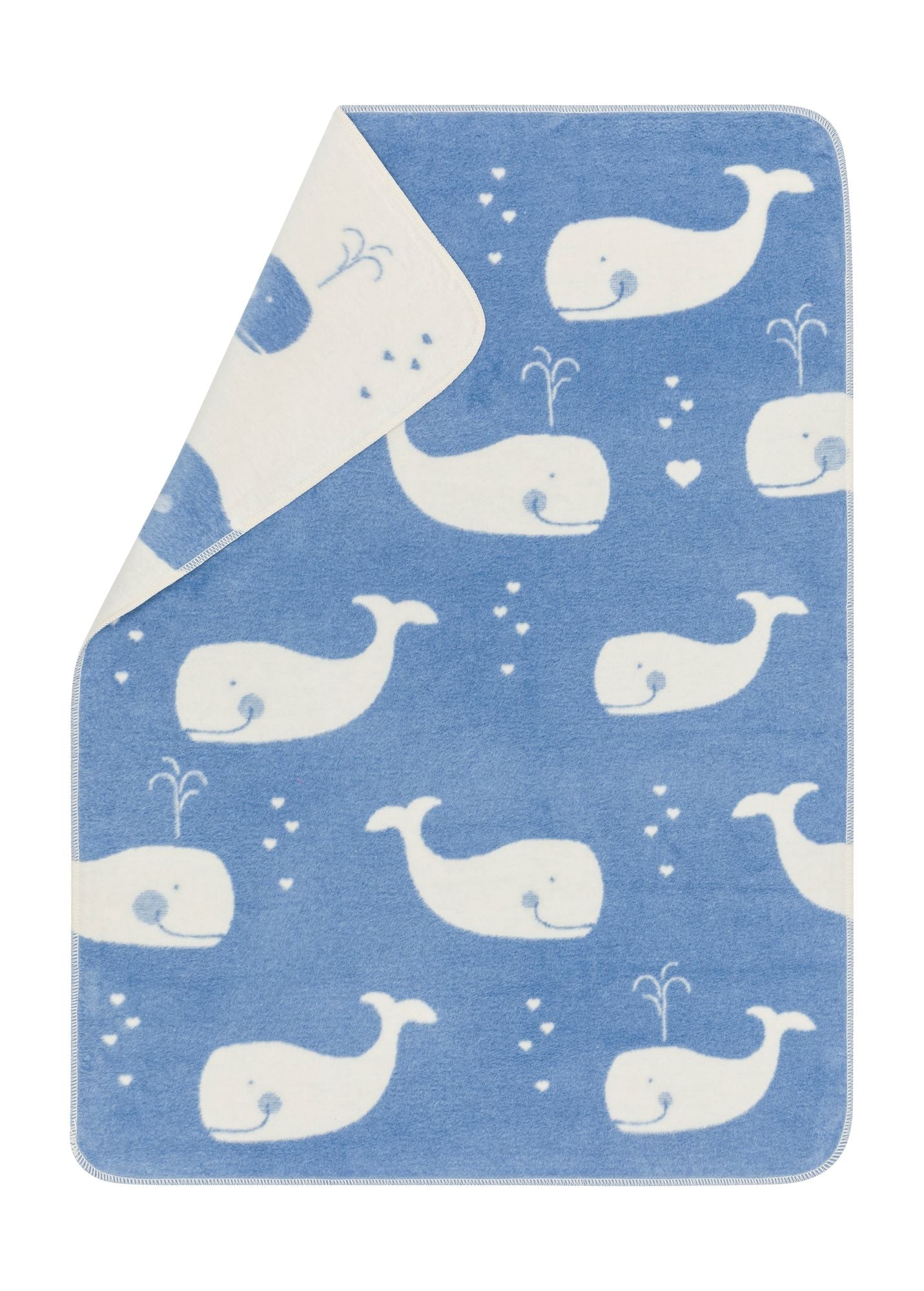 MAJA Baby Blanket Organic "Whales Allover"