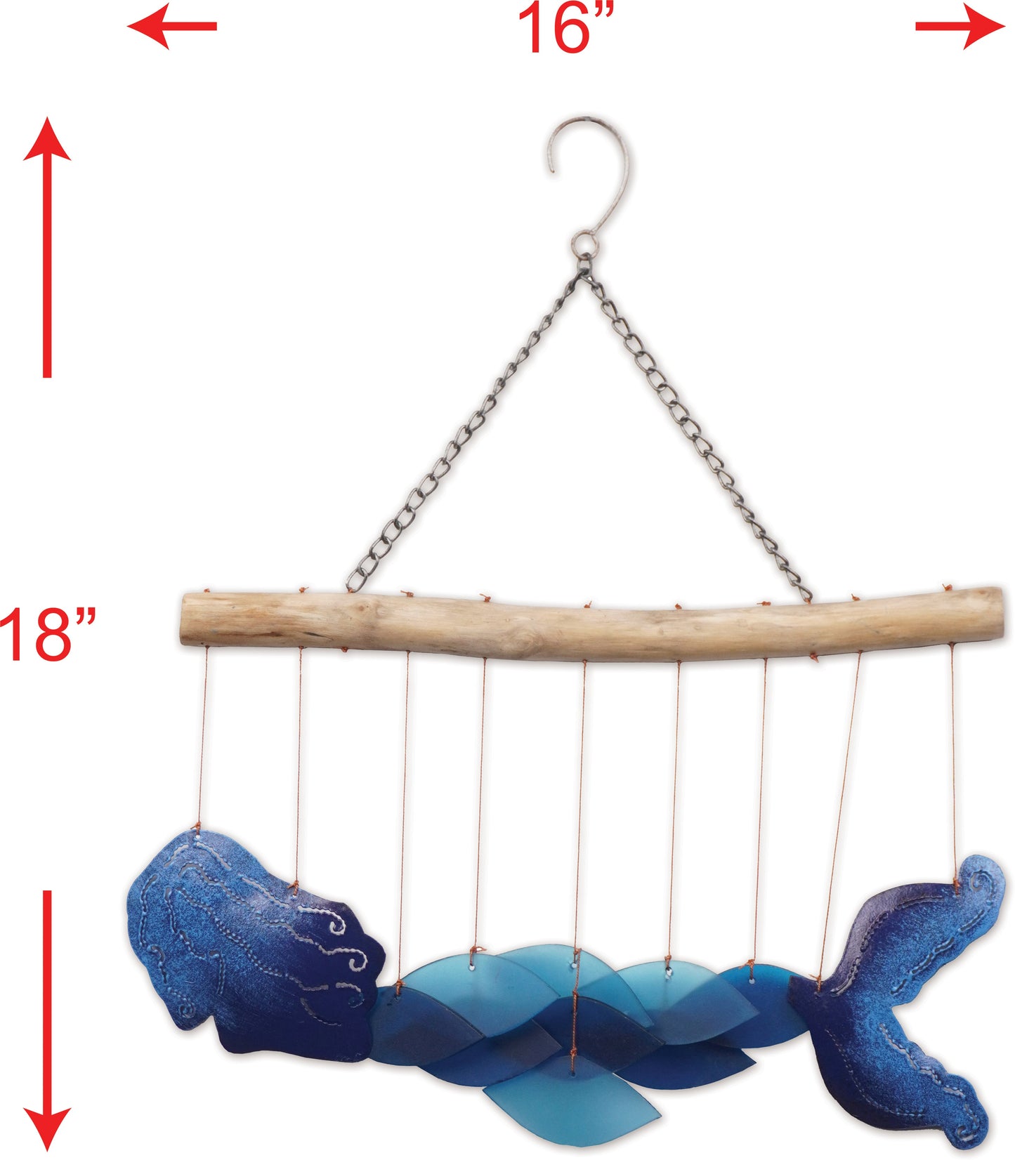 Bali Mermaid Glass Chime