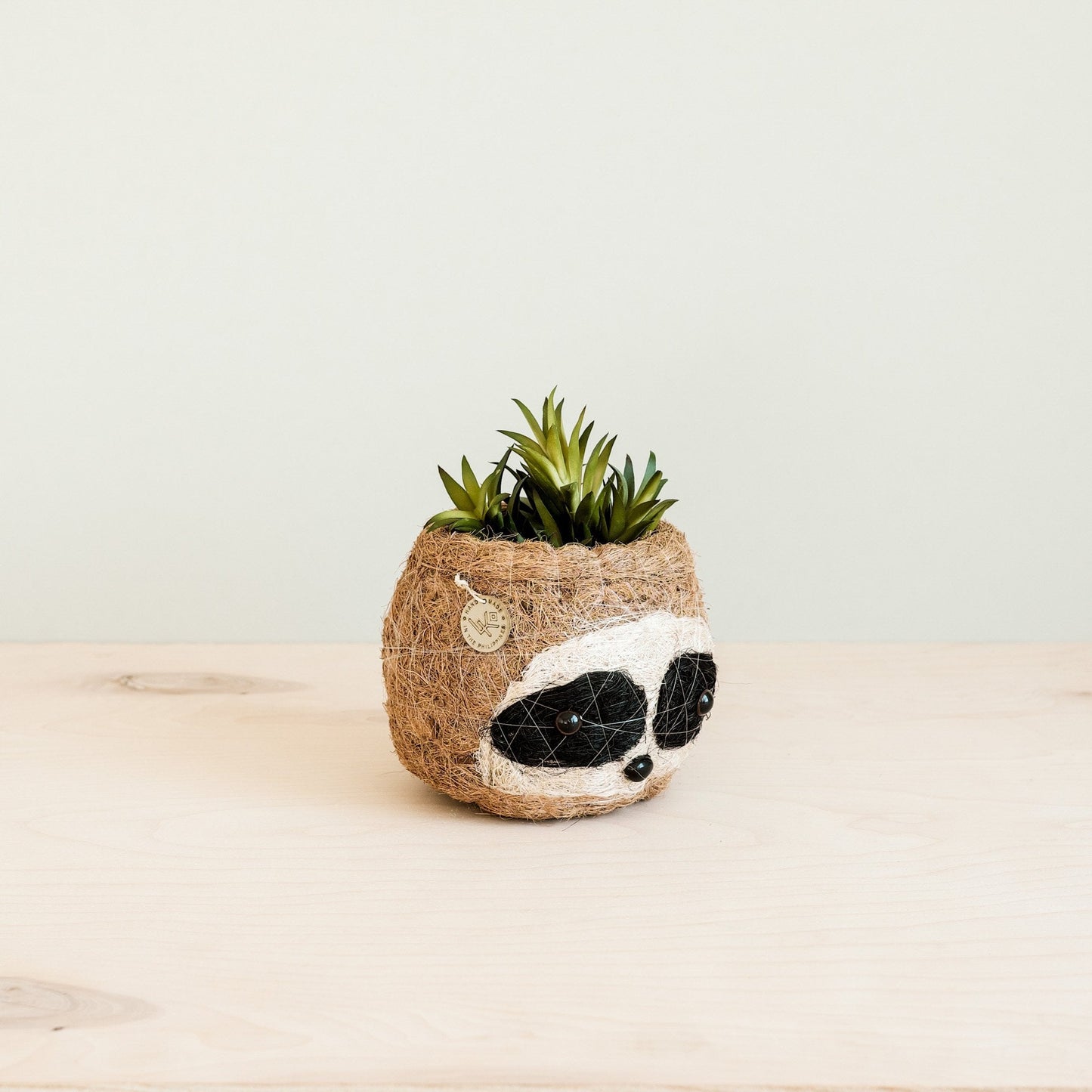 Three-tone Sloth Coco Coir Planter