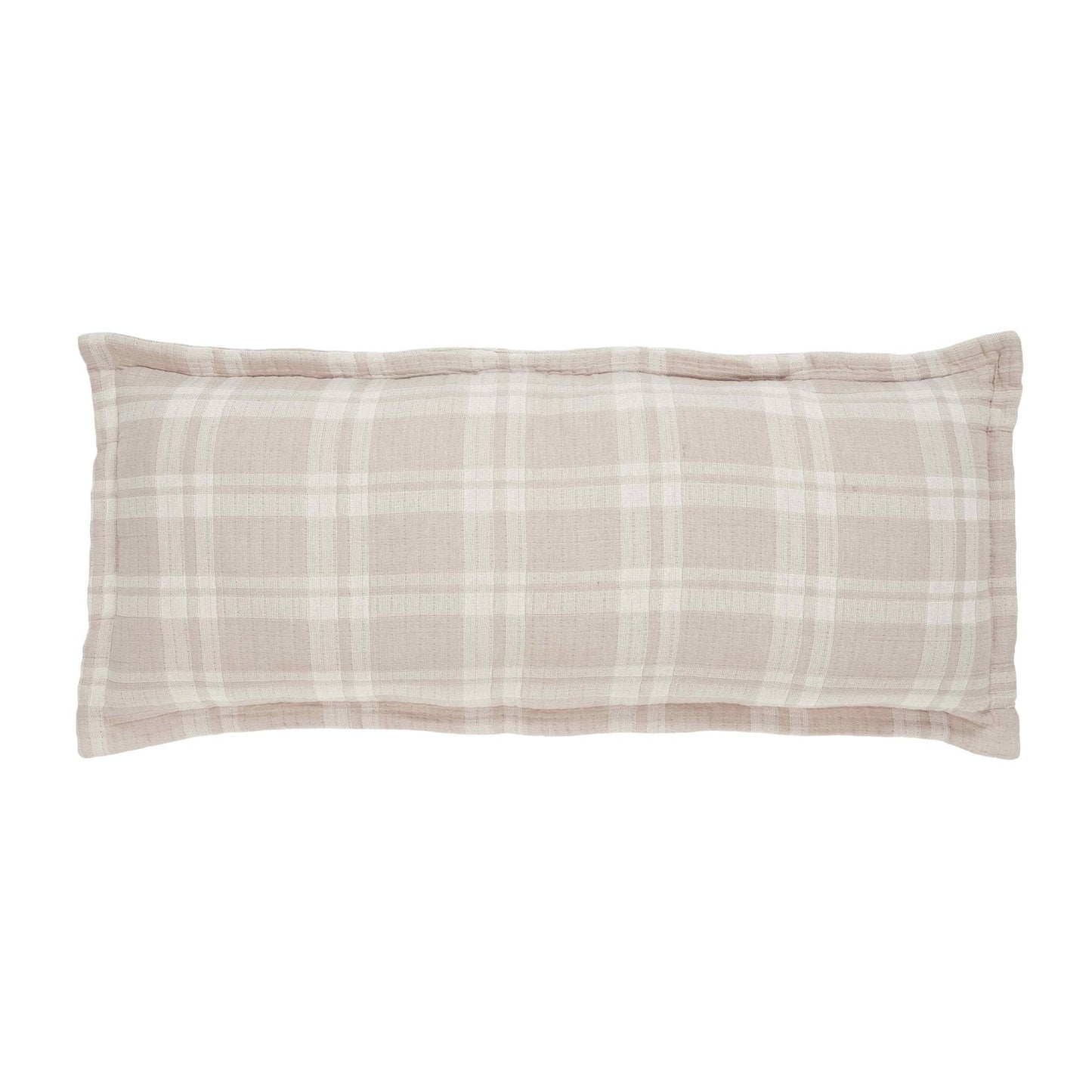 Doyle Check Cotton Blanket Deco Pillow