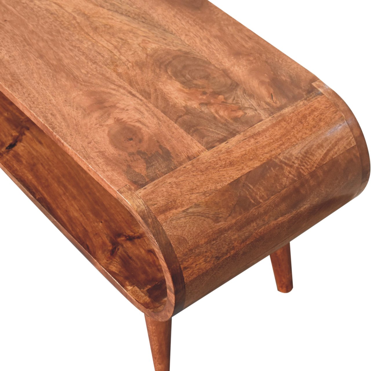 Solid Wood Amaya Nordic Style Honey Caramel Coffee Table
