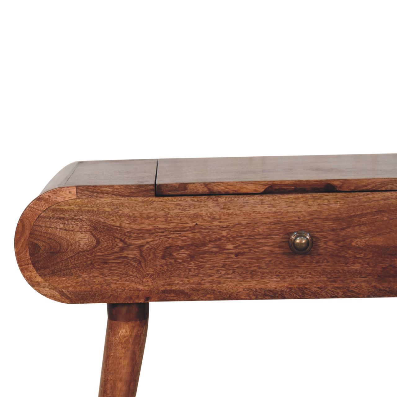 Solid Wood Mini Honey Caramel Dressing Table