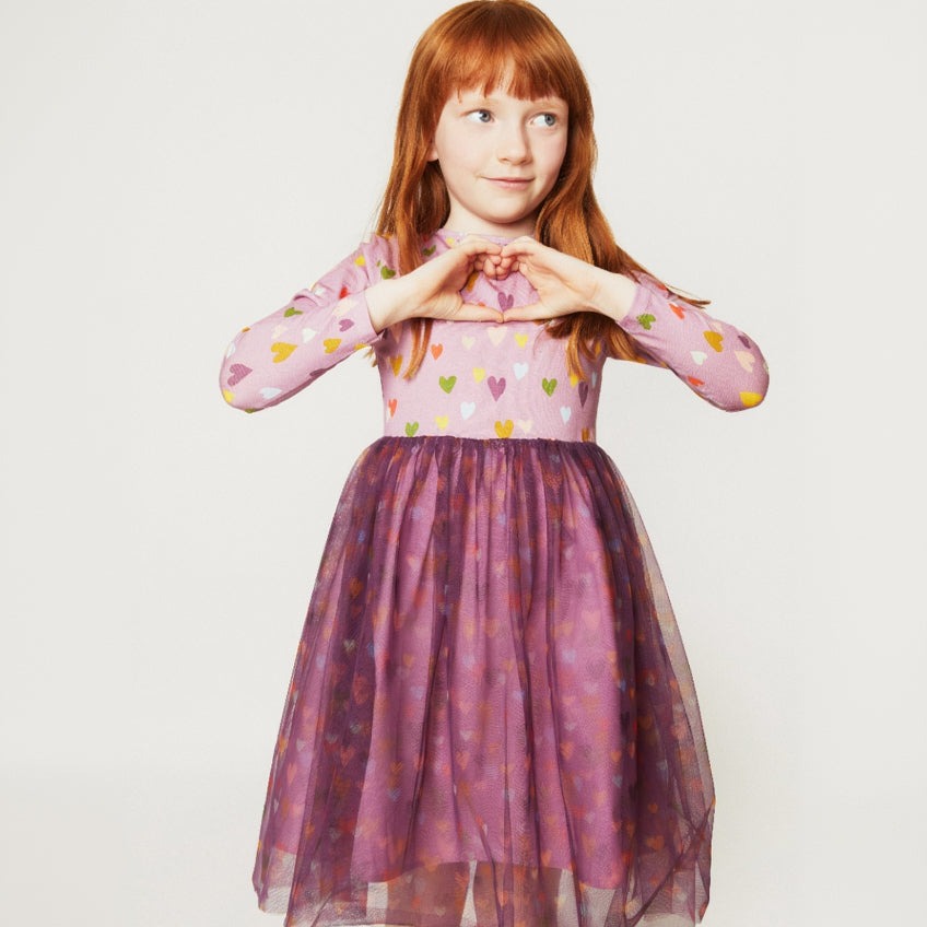 Mini Hearts Tulle Dress