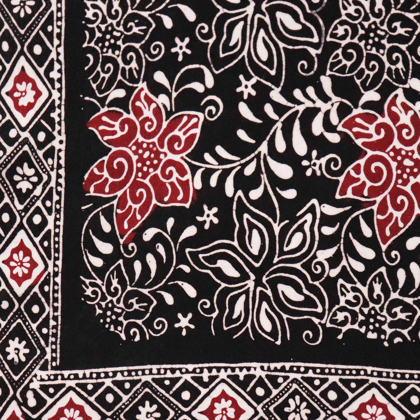 Large 39" Hand Dyed Batik Bandana - Star