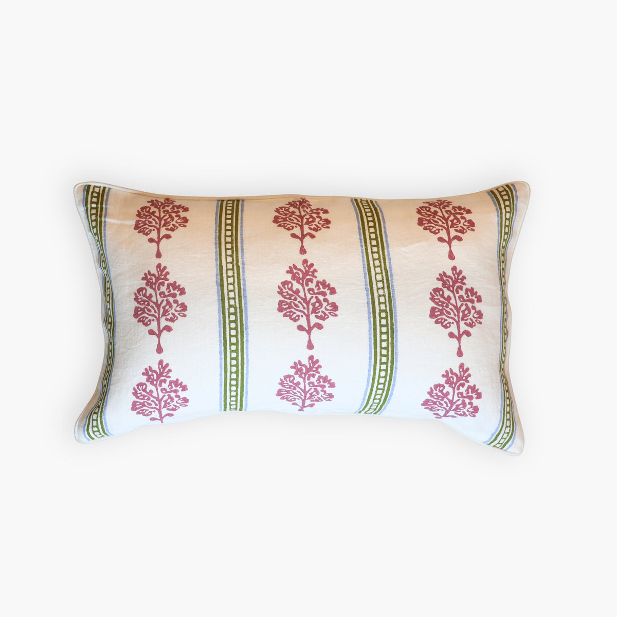 Sara Lumbar Throw Pillow Cover - Mauve