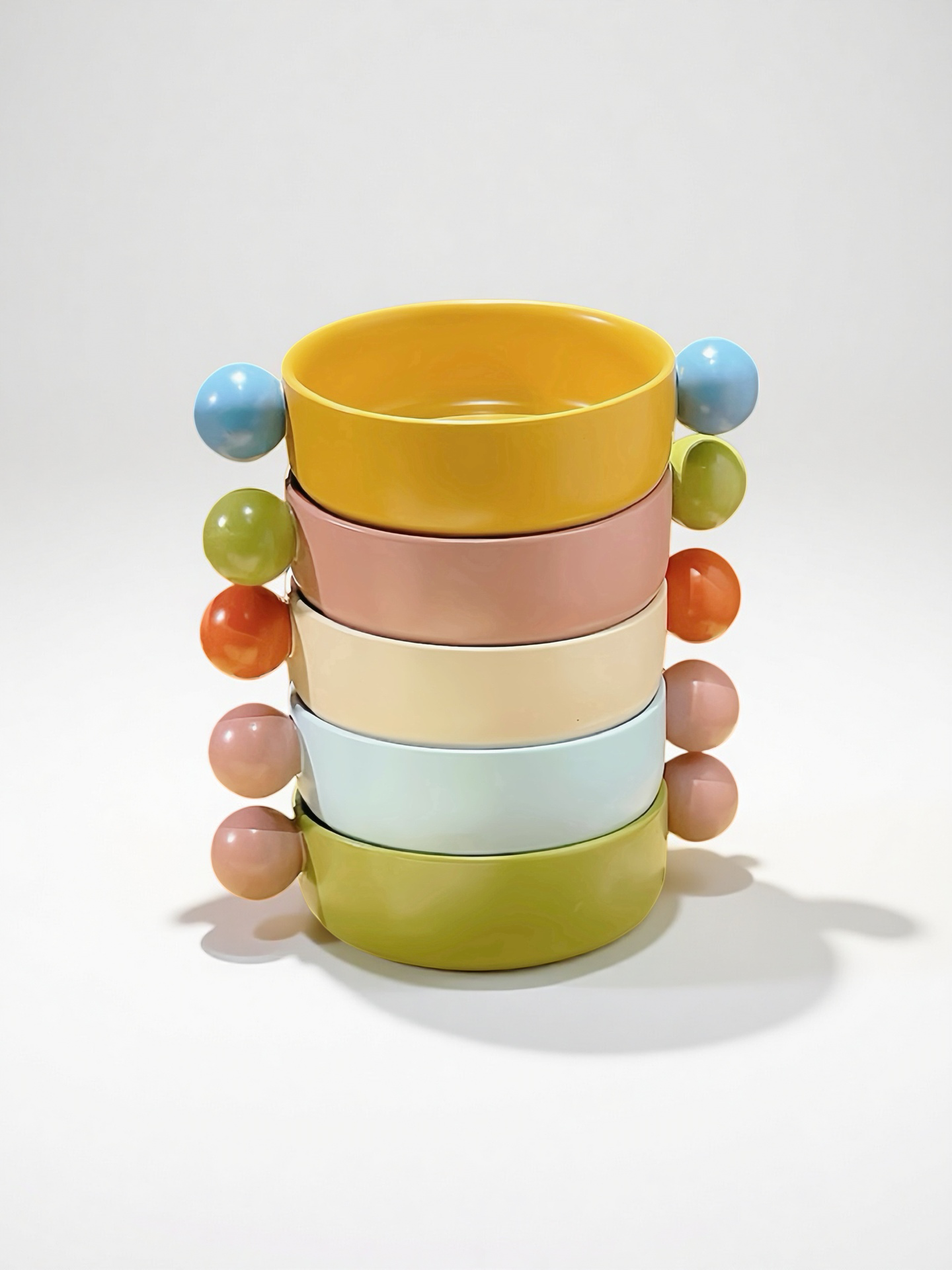 Small Gelato Serving Bowl - Cute Dopamine Whimsical Ceramic Dinnerware