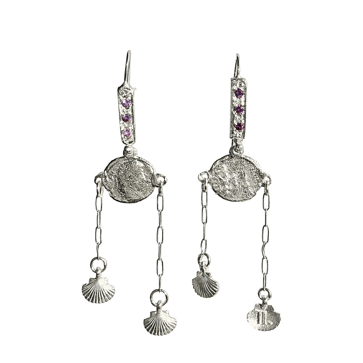 Near Miss Amethyst Earrings