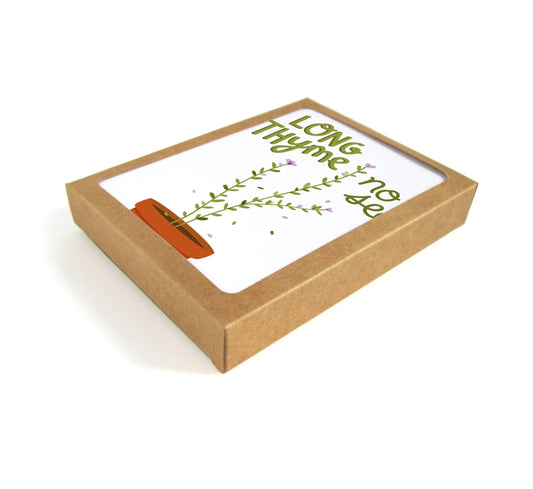 Long Thyme No See Card - Set of 8
