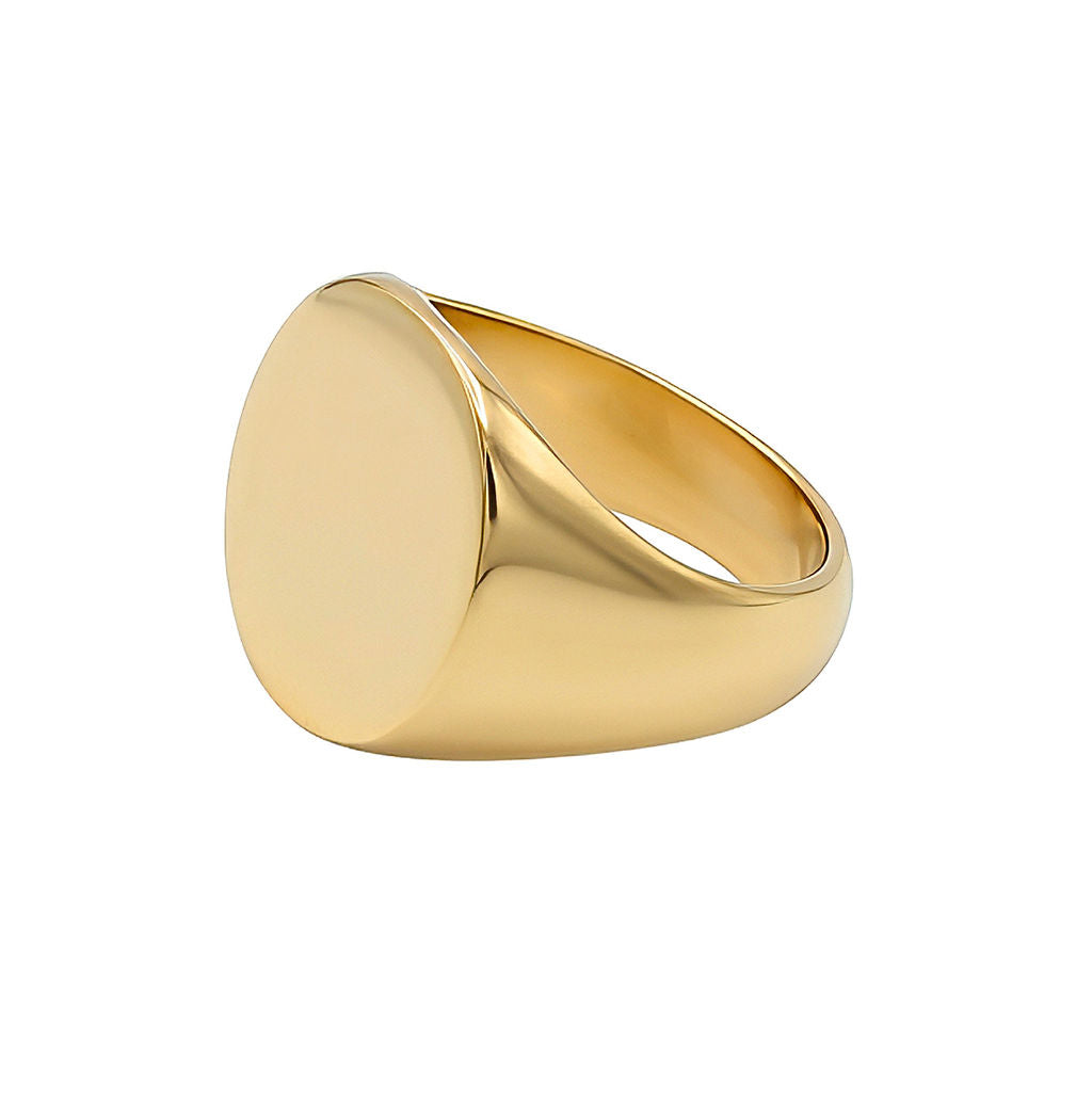 Pinky Flat Top Signet Ring for Men and Women | Tanya